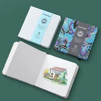 POTENTATE 100% Cotton Square Watercolor Paper Book 12cmx12cm(4.7x4.7Inch )24 Sheets 300g (140lb) Art  Drawing Paper Sketchbook 2