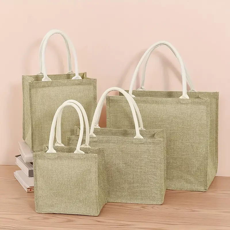 Linen Tote Bag Reusable Grocery Shopping Bag Eco-friendly Supermarket Storage Bag and Organizer tote bags storage bags shopping bag grocery bags linen bags