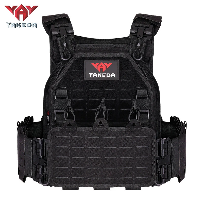 YAKEDA Tactical Vest Outdoor Hunting Plate Carrier Protective Adjustable Vest Airsoft Carrier Combat Equipment
