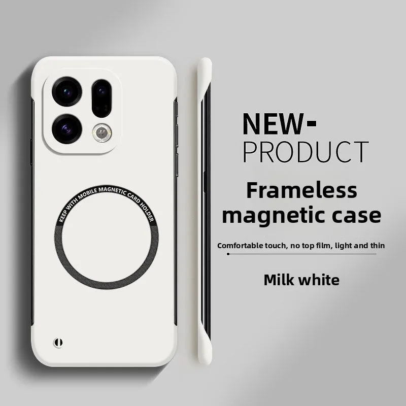 Ultra Thin Frameless Magnetic Phone Case - Rugged Matte Protective Cover