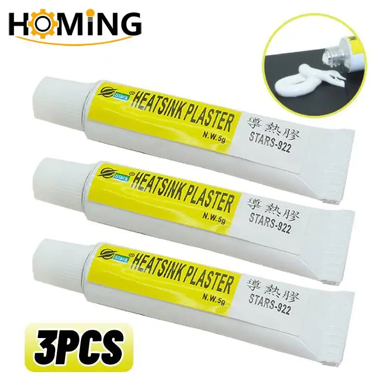 Thermal Paste Conductive Heatsink Plaster Viscous Adhesive Glue 1/2/3pcs 5g for Chip VGA RAM LED IC Cooler Radiator Cooling Tool