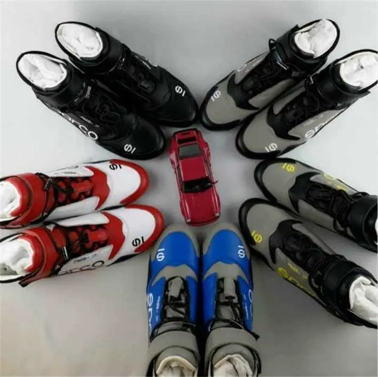 Designed for SPaCO Motorsport Shoes Drift Sports Style Racing Shoes Karting Boots High Top Sneakers Racing