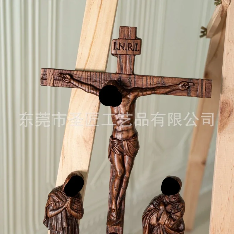 catholic jesus crucifixion Scene ornaments Jesus was crucified Christian home decorations altar church religious statues