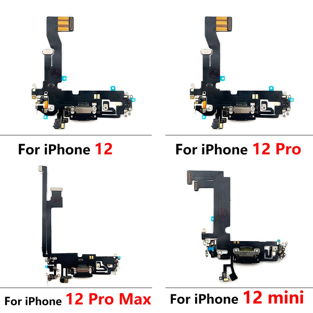 

New For Iphone 12 Pro Max Mini Dock Connector Micro USB Charger Charging Port Flex Cable Microphone Board