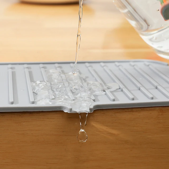 Szilikon Csaptelep Szőnyeg Víz Hullámok Konyhai Vízfogó Nagy Mosogató Splash Pad Munkalap Védő Fürdőszoba - Image 3