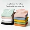 10 Pair Women's Spring Or Summer Four Seasons Solid Candy Color Simple Fashion Trend Sports Comfortable Socks 2