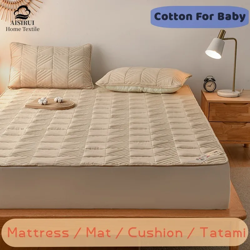 

High Quality Cotton Mattresses Foldable Rebound Mattress Tatami Anti Mite Floor Mat Student Hotel Dormitory Single Double Queen