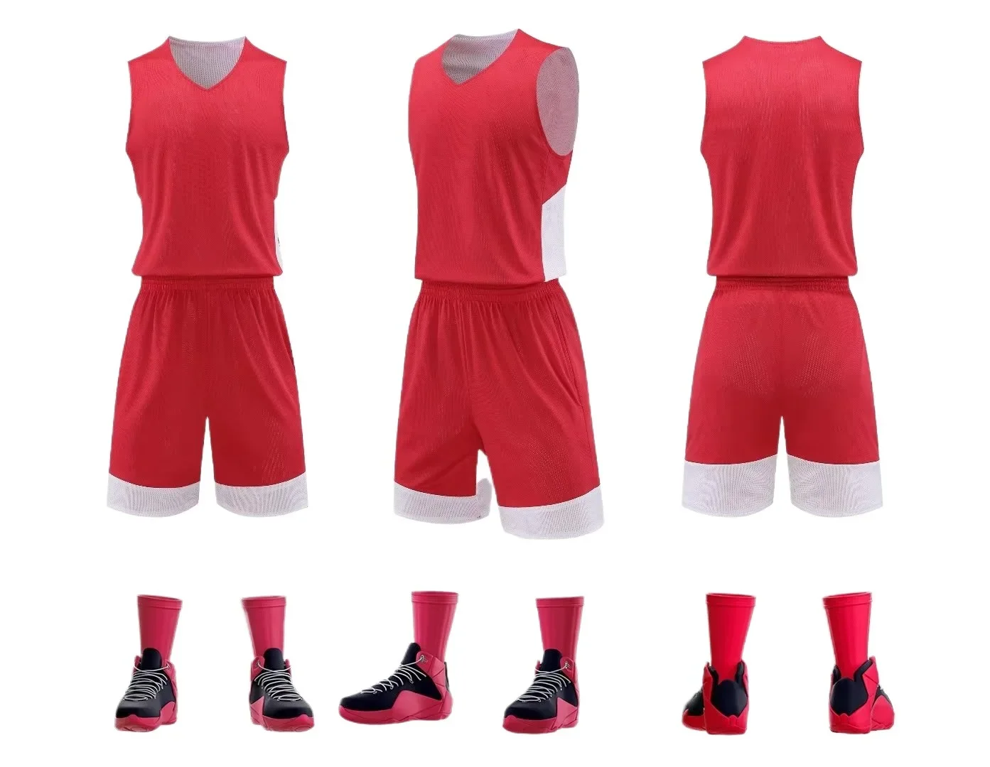 Double-Sided Basketball Jersey Zsuit Team Uniform Men's Basketball Shirt StudentLoose-Fit Children's Training Camp Z Print