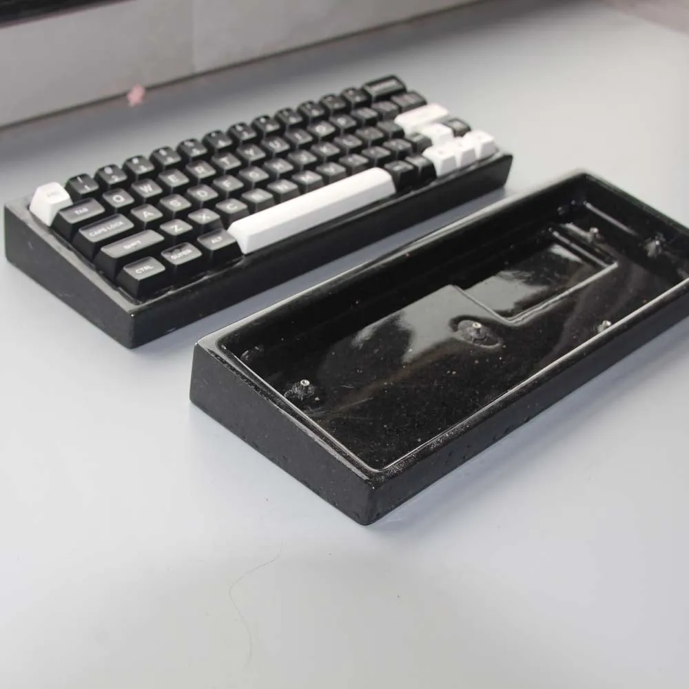 メカニカルキーボードGH60ケース60HE rakka dk6064黒Gran1.1 CNC 
