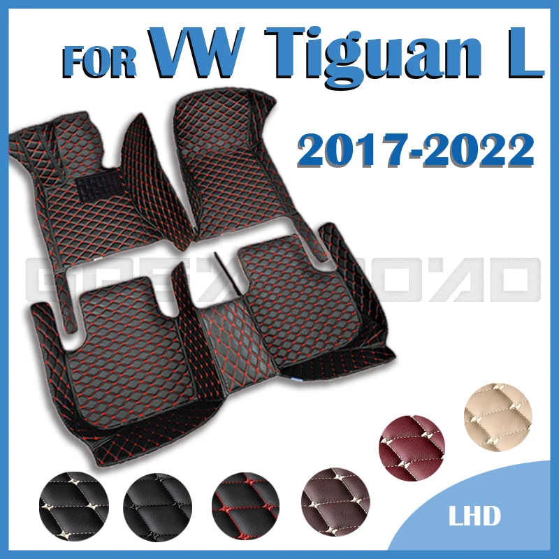 

Car Floor Mats For VW Volkswagen Tiguan L 2017 2018 2019 2020 2021 2022 Custom Auto Foot Pads Carpet Cover Interior Accessories