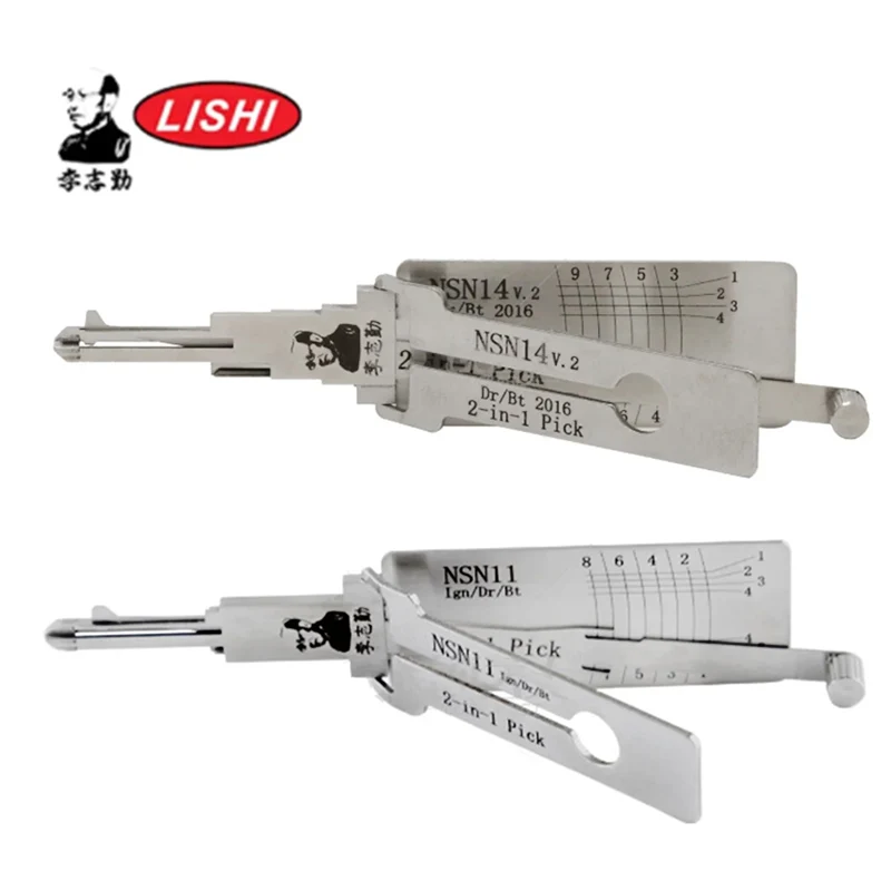 ชุดเครื่องมือช่างกุญแจ นิสสัน ลิชิ 2-in-1 รุ่น NSN14 NSN11 แบบเกี่ยวและงัด สำหรับเปิดประตู 1