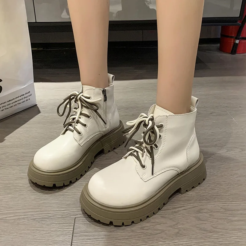 Platform Women Boots Thick Bottom Woman Shoes Classics Boots Fashion Ankle Boots Ladies Casual Loafers Female Shoes 2023 New