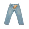 Man Jeans Cargo Pants Y2k for Men Hand Printed Clothing Baggy Fashion Classic Denim Trousers Male New Korean Washed Fashion 3