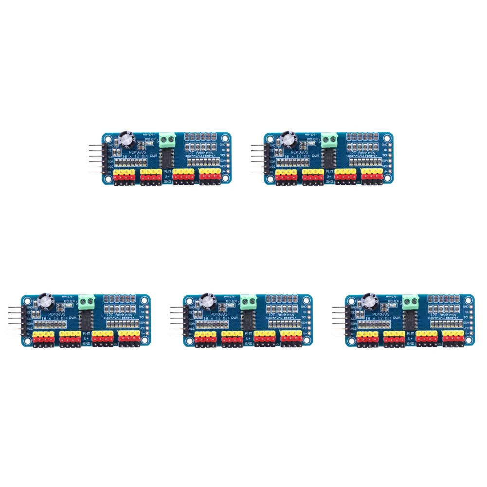 10-1PCS PCA9685 Robot Controller IIC Interface 16 Channel 12-Bit PWM Servo Motor Driver Board for Arduino Robot/ Raspberry Pi