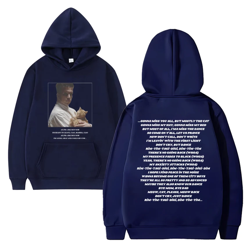 Eurovision 2024 Baby Lasagna Rim Tim Tagi Dim Hoodie Men Women vintage oversized Sweatshirt Unisex Fleece Long sleeve pullovers