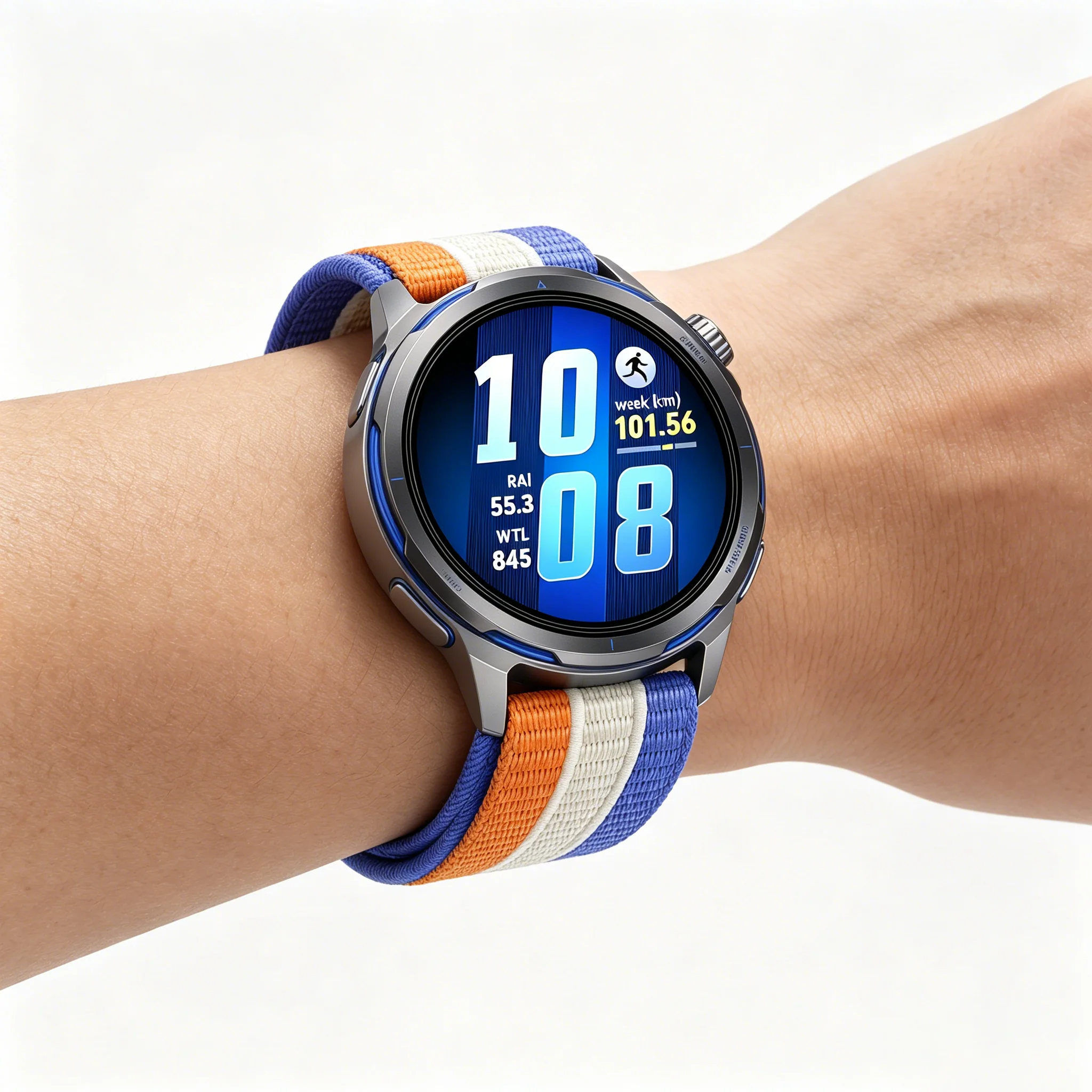 Premium Sport Nylon Loop Bracelet Watch Strap, 20mm/22mm