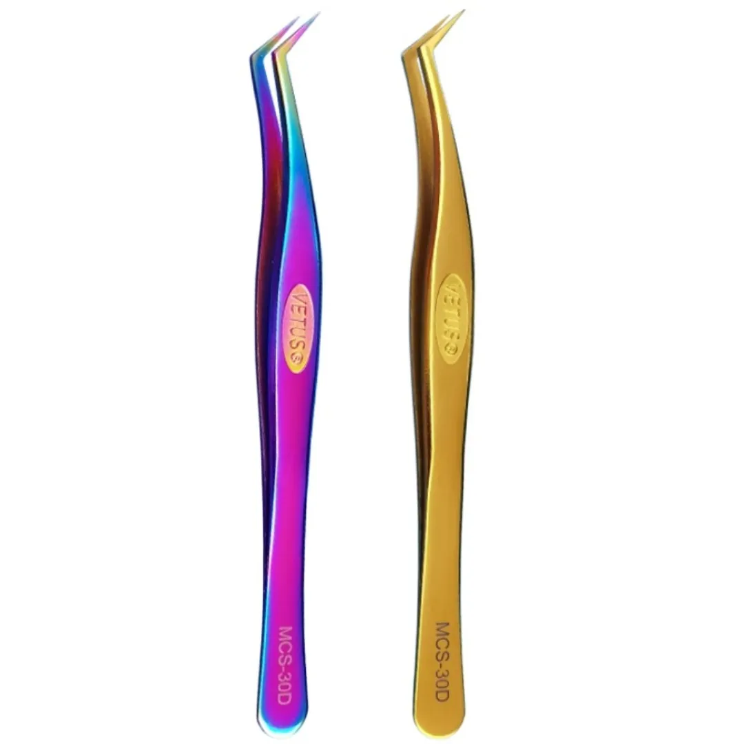 

High quality golden feather clip grafting eyelash clip, fake eyelash clip, high-precision fitting eyelash professional tweezers