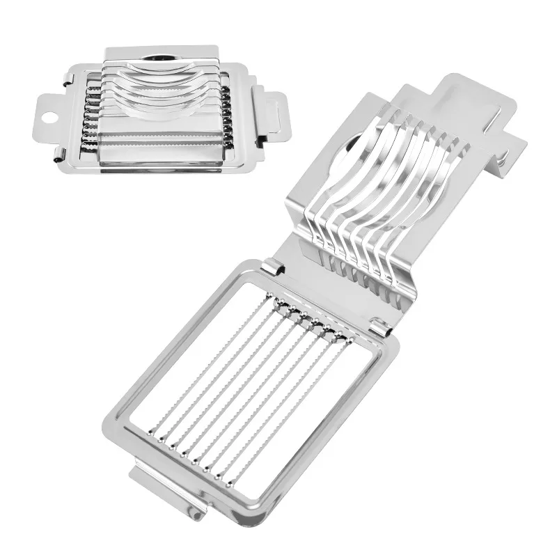 

Stainless Steel Egg Cutter Boilded Egg Slicer Sectioner Cutter Mold Flower-Shape Luncheon Meat Cutter Kitchen Accessories