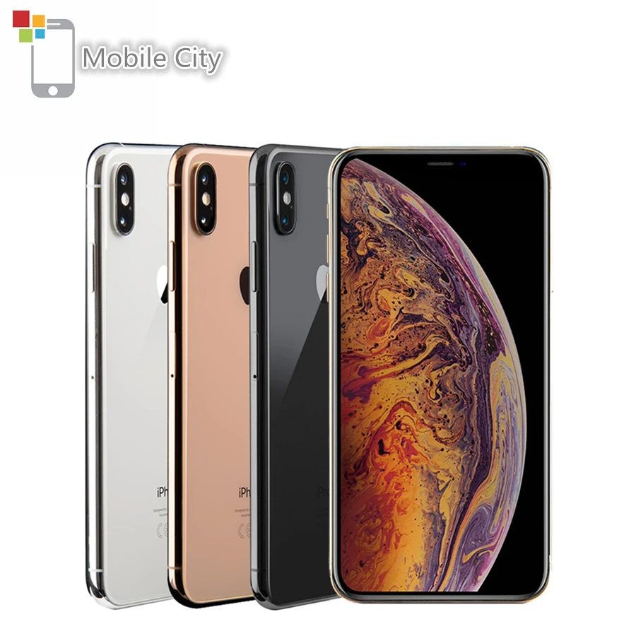 Apple iPhone XS Max Mobile Phone 6.5” A12 Bionic 4GB RAM 64GB/256GB ROM  Hexa Core 12MP 4G LTE Original iOS Used Cellphone