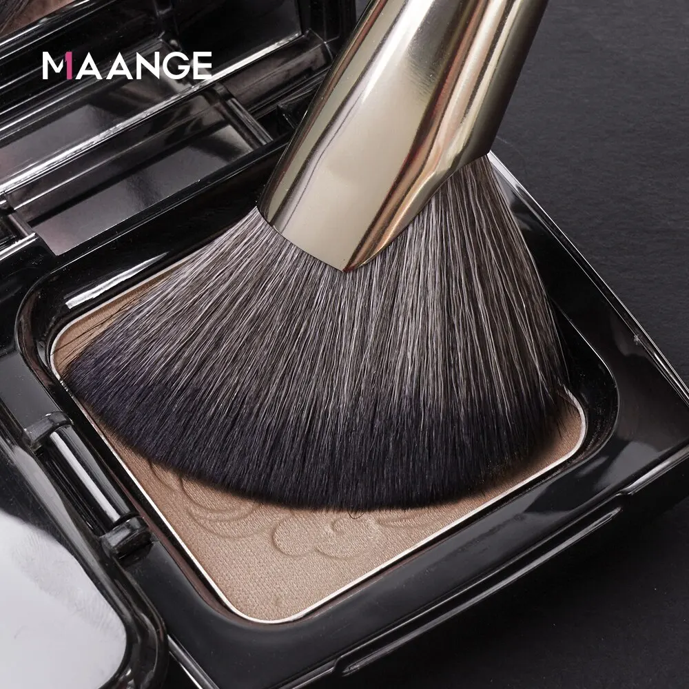 MAANGE Dense Blush Bronzer Brush Angled Makeup Brush Premium Brush Perfect For Face Contouring Highlighting For Creams Powders 4