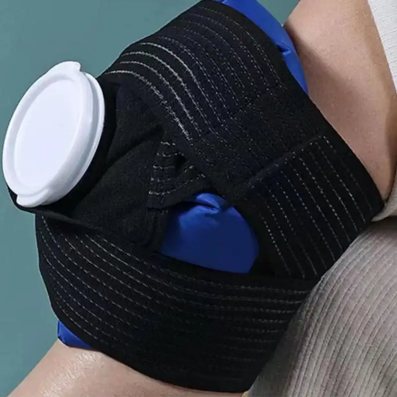 Ice Bag Strap Sprain Recovery Ice Bag Strap Adjustable Breathable Elastic For Neck Ankle Thighs To Hold Icepack On