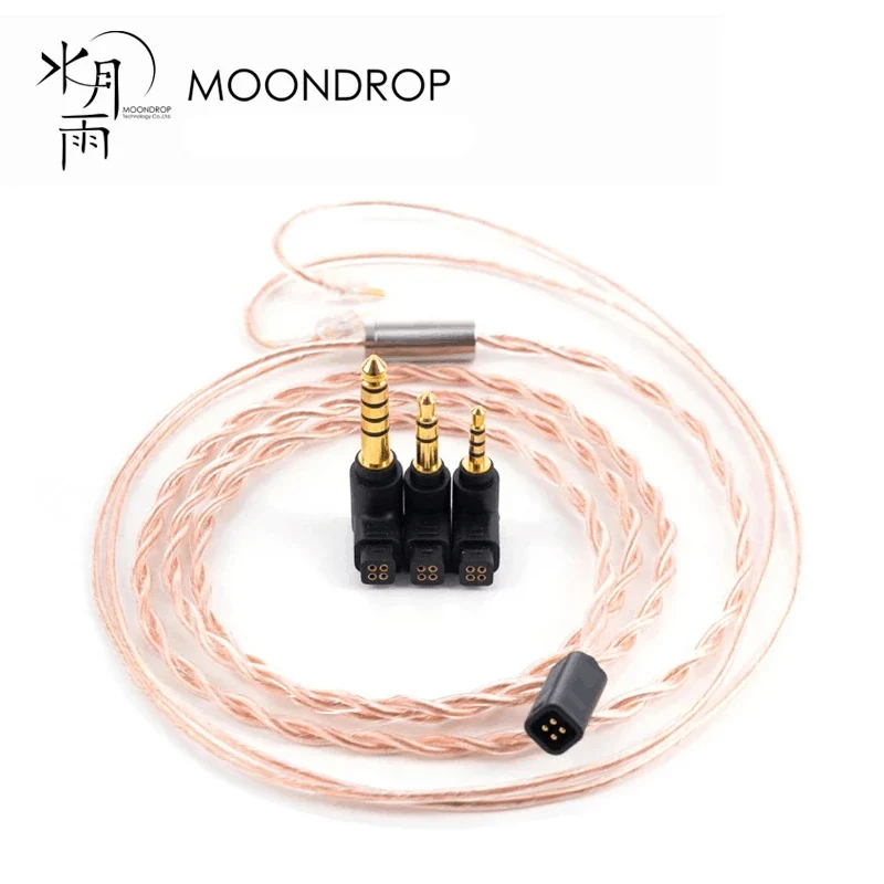

Кабель MOONDROP PCC Профессиональный сменный коаксиальный медный провод OCC 2,5 мм 3,5 мм 4,4 мм