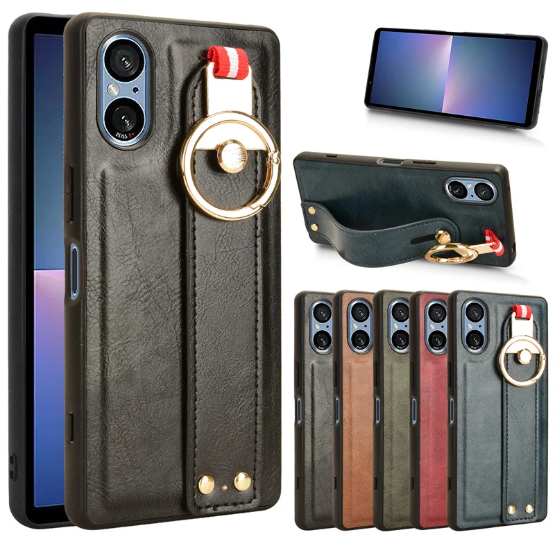 Per Sony Xperia 5 V Custodia Con Anello Business Wristband Cover Case Per Sony Xperia 5 V 5 V Xperia5V Custodie Protettive Antiscivolo