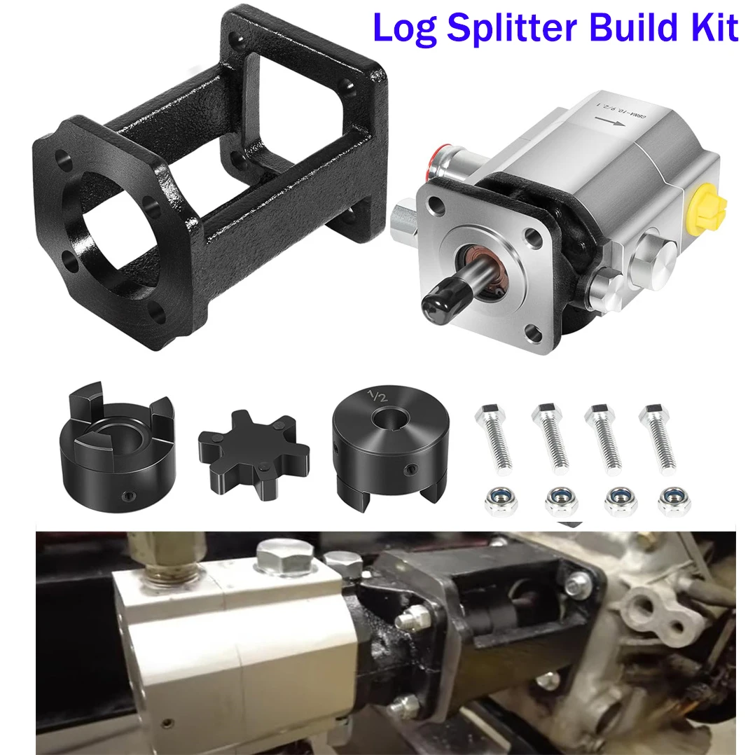 13GPM Log Splitter Build Kit Hydraulic Wood / Hydraulic Gear Log Splitter Pump for Huskee/Speeco 3/4" Engine Crankshaft 4000 PSI
