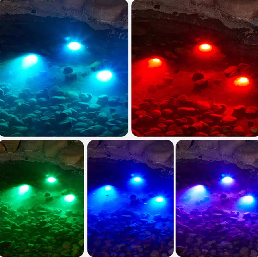 스마트 블루투스 앱 제어 LED 연못 조명 IP68 방수 수중 조명 RGB 변경 가능 조경 스포트라이트