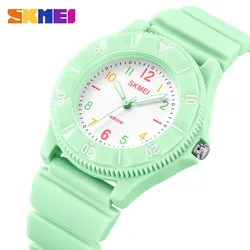 SKMEI Fashion Soft TPU Strap Children Sports Watches 50M Waterproof Kids Quartz Wristwatches For Boys Girls Clock montre enfant