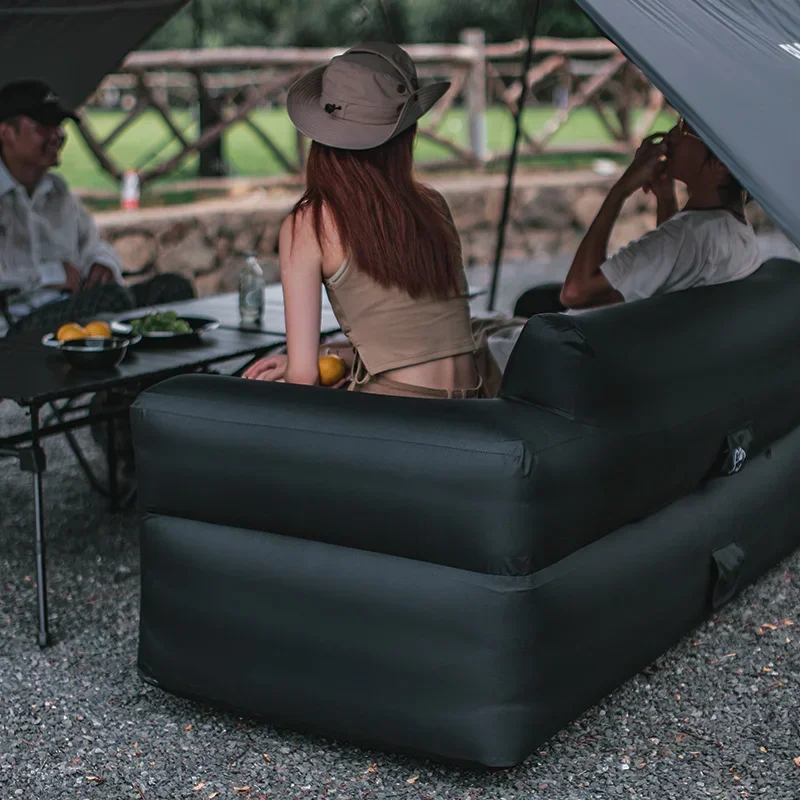

Black Dog TPU Thickened Air Chair Wear-resistant and waterproof Can seat 2-3 persons Outdoor camping chairs