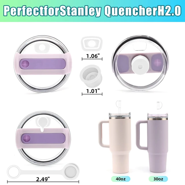 40oz/ 30oz For Stanley Cup 2.0 Water Cup Accessories Silicone Spill Proof  Stopper Straw Cover Cap Tumbler Accessories - AliExpress