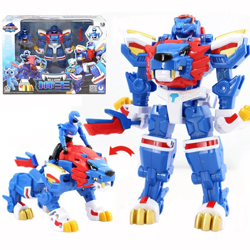 

Mini Force Wild Power Transformation Robot Lion/Elephant/Crocodile Toys Action Figures MiniForce X Deformation Dinosaur Toy