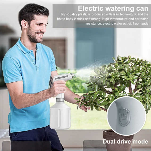 Elektromos Növényi Spray-Palack Usb Újratölthető Automatikus Öntözés Ködös Spray Palack Hordozható Kézi Kerti Permetező Szerszámok - Image 2