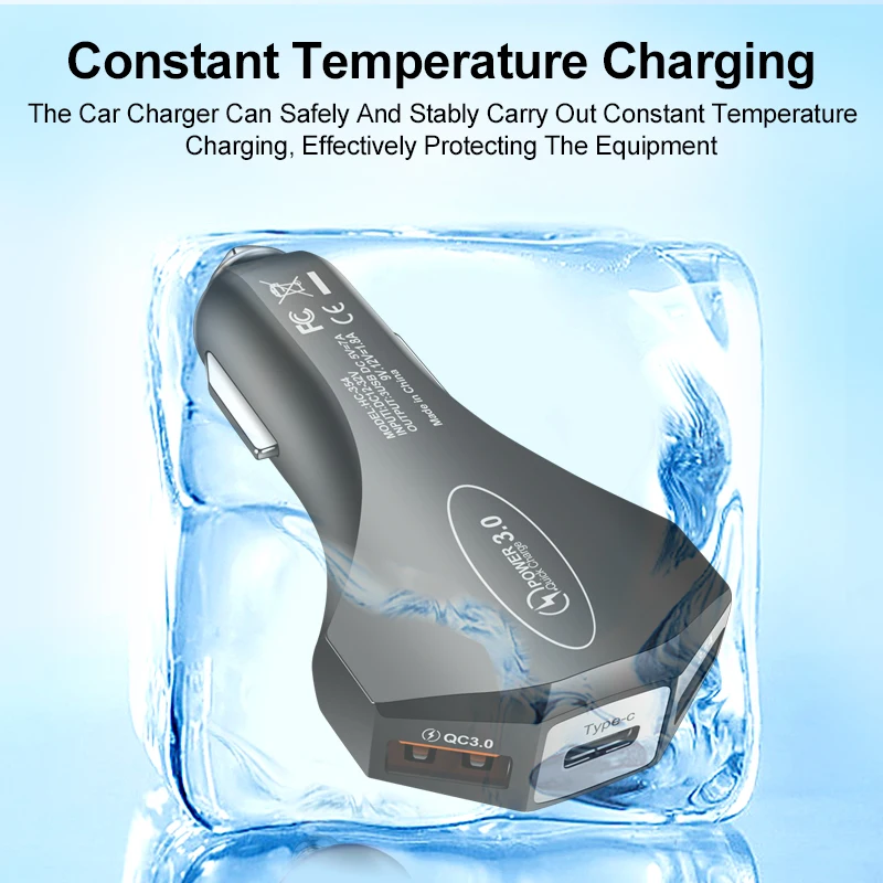 30W 7A USB Car Charger Quick Charge 3.0 PD Type C USB Fast Charger For iPhone 15 16 Xiaomi 15 Huawei Mobile Phone Charger in Car