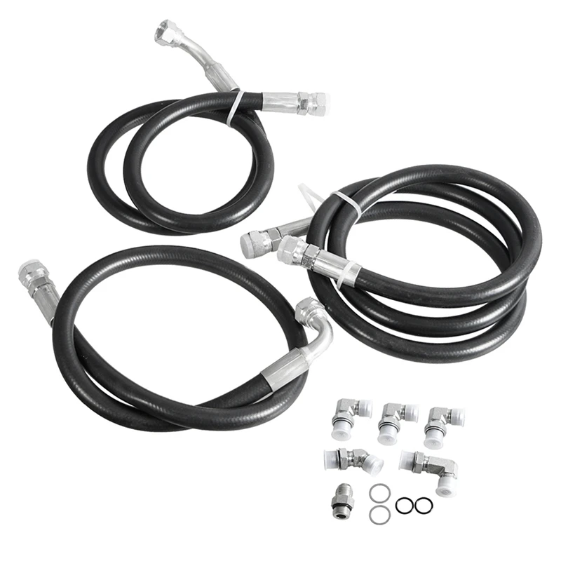 

1Set Trans Cooler Hose Lines &Adapters Rudy's Allison 5/8 Inch 1200 PSIB For Chevrolet Duramax GMC 2500 3500 2001-2010 Parts