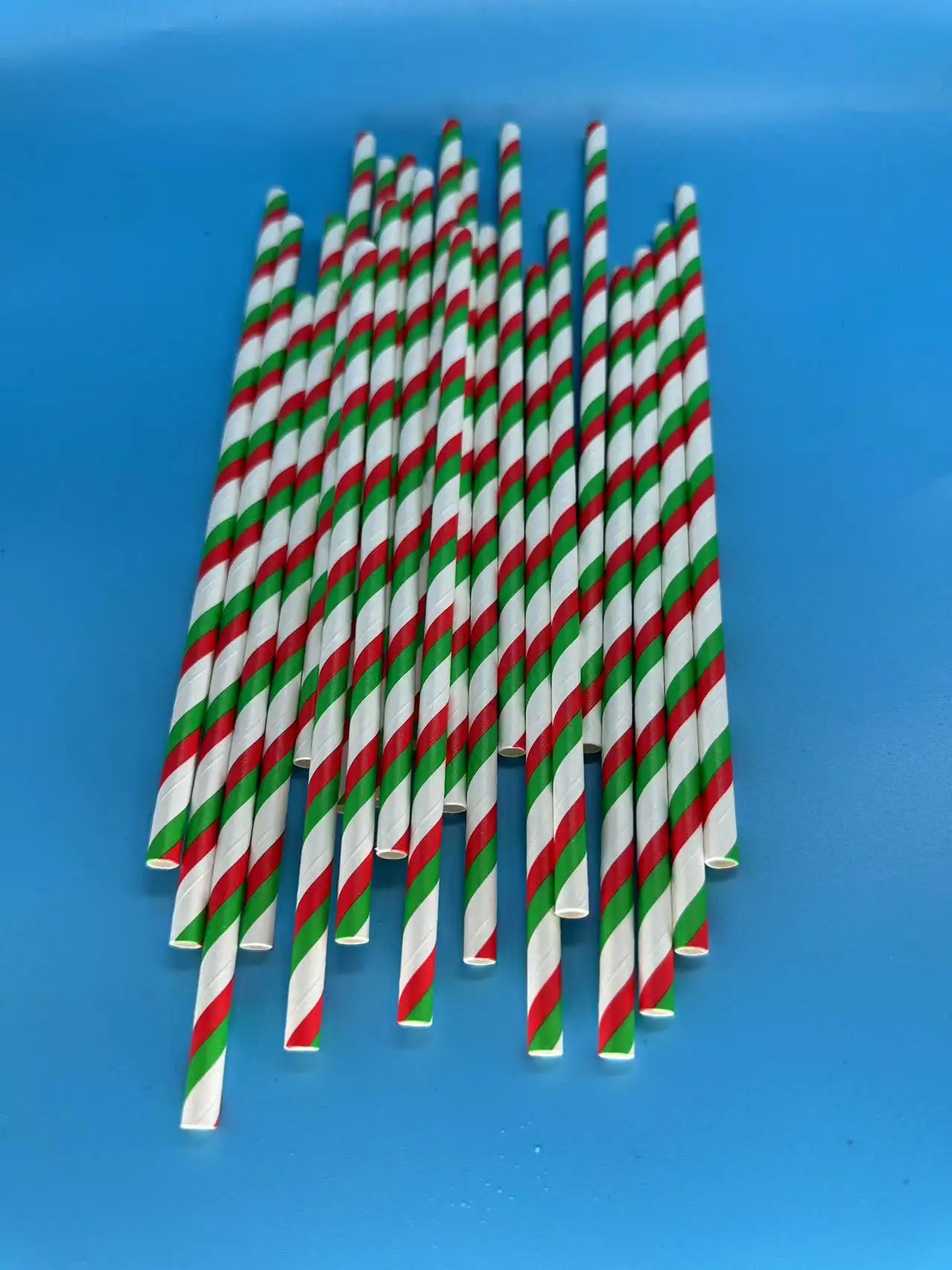 6*197mm Artist Biodegradable Paper Straw For Canteen,Bar,Hotel,Drinking Straw Hand Making Party Decoration Xmas Decor