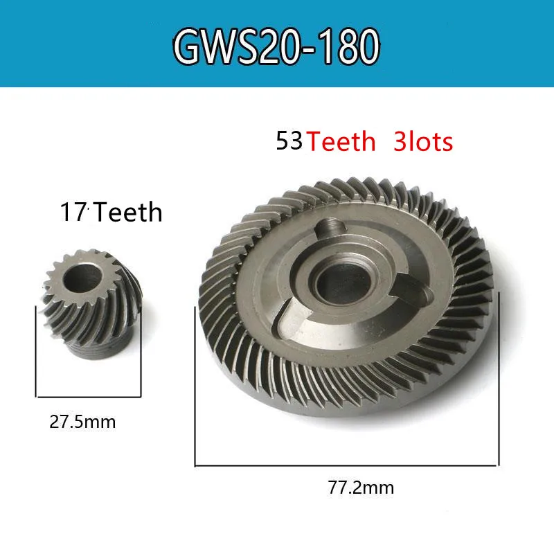 1 Pair Crown Spiral Bevel Gear Set Replacement for BOSCH GWS20-180 GWS24-180 GWS18-180 GWS19-180 GWS20-180JH GWS22-180 GWS2000