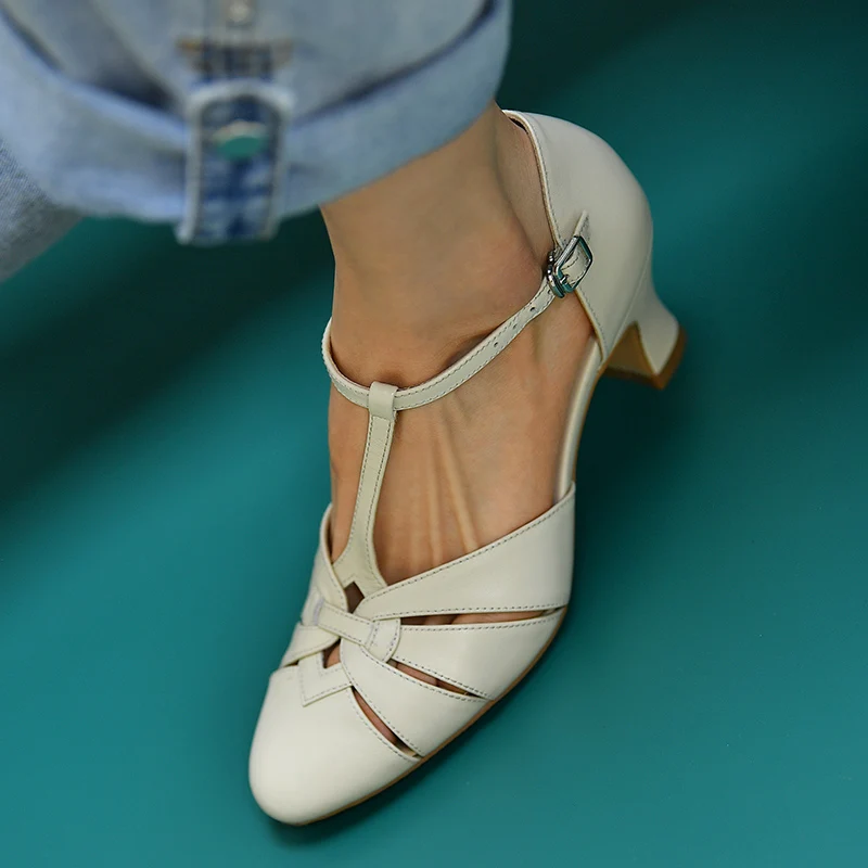 Cowhide Lady Pumps For Spring Summer Sandal Roman Style Retro Gladiator ...