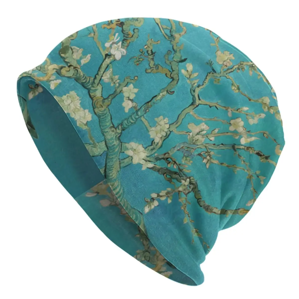 

Almond Blossoms Vincent Van Gogh Bonnet Hats Street Knitted Hat Autumn Winter Warm Art Flowers Painting Skullies Beanies Caps