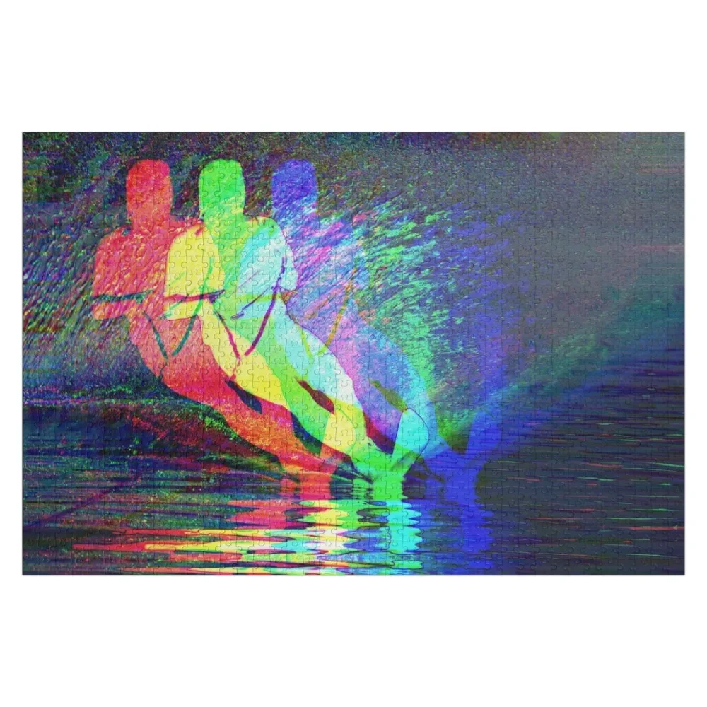 waterskiing Jigsaw Puzzle Personalized Gift Married Christmas Toys Animal Adult Wooden Puzzle