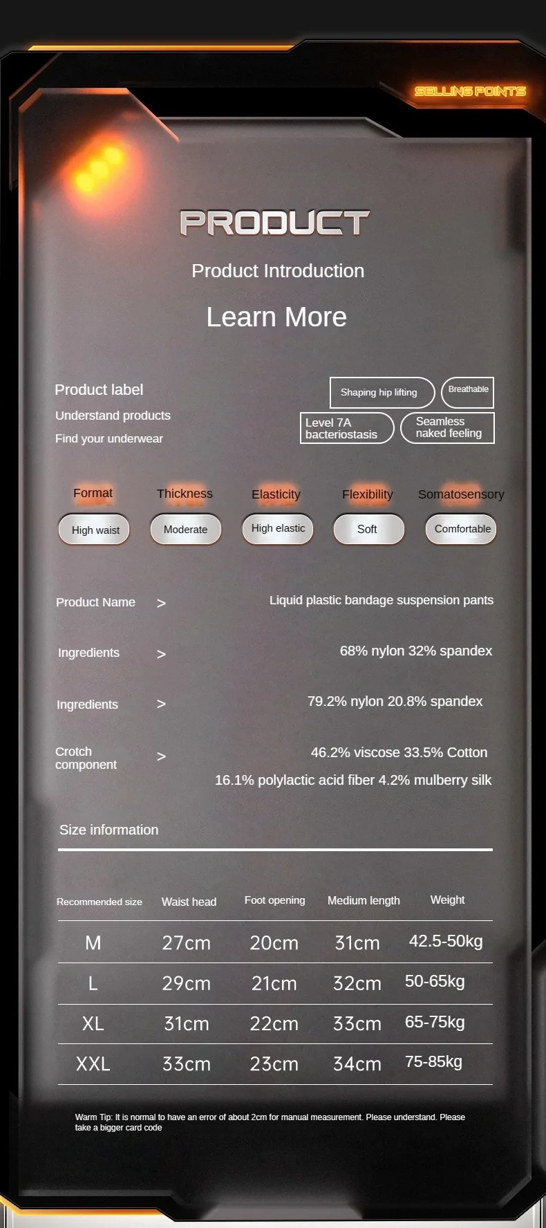 Description Picture 6 of item2PCS/set Waist Trainer Body Shaper Butt Lift Underwear for Women Postpartum Girdle Body Sliming Shaping Woman Shapers Panties