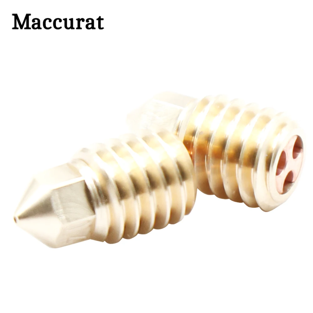 2Pcs Stampante 3D Hotend Clone Cht Ugello Ugelli In Acciaio Temprato In Ottone Per Bambu Lab X1 Carbon X1-Carbon Combo P1P Parte Della Stampante 3D