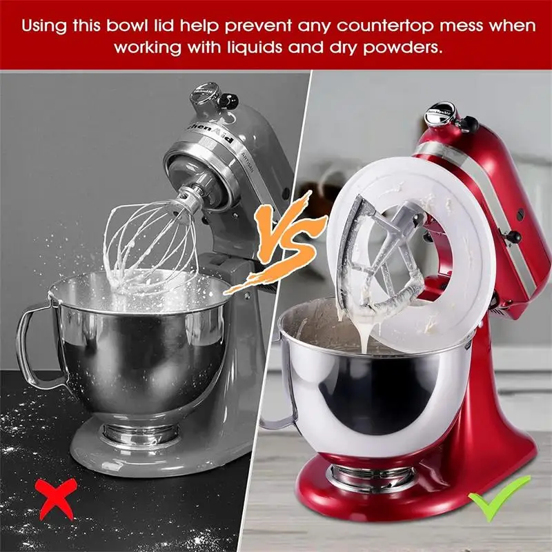 For Kitchenaid 7 Quart Mixer Attachment Parts Stand Mixer Wire Whip& Dough Hook&Mixer Paddle mixer attachment parts