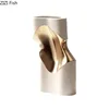 Creative Curved Gold Waist Ceramic Vase Modern Floral Vases Desk Decoration Artificial Flowers Decorative Flower Arrangement 6