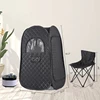 Large Size Sauna Portable Steam Sauna Personal Home Spa with 4L Large Steam Generator 16 Levels Remote Control and Chair 6