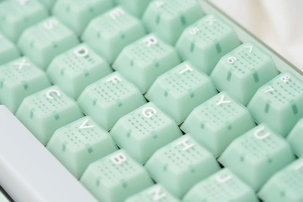 Domikey-x ju Jade Keycap Grupo Abs Doubleshots Cherry Perfil para Teclado 87 Tkl 104 Ansi Xd64 Bm60 Xd68 Bm87 Bm65 - Imagem 6