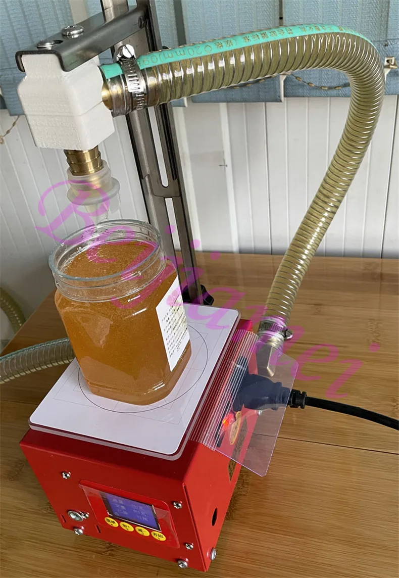 Commercial Paste Honey Filling Machine Gear Pump Weighing Type Viscous Liquid Automatic Filler 3kg 5kg