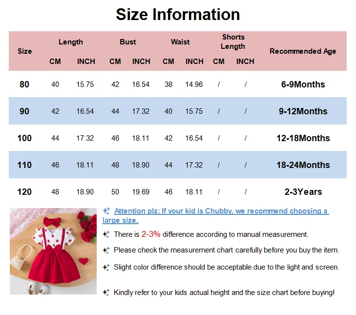 0-3Y Fashion Summer Baby Girl 2PCS Set Red Love Printed Bow Short Sleeve Dress+Headband for Sweet Clothing for Infants Children 6
