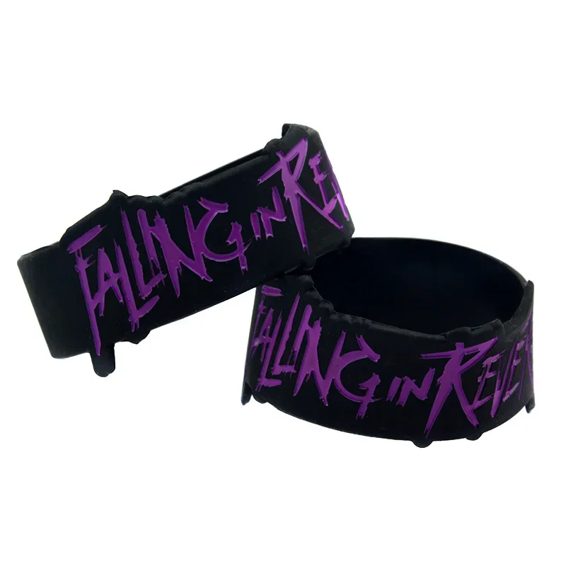 Falling In Reverse Silicone Bracelet In Letter Shape 1 Inch Wide 1 PC, silicone bracelet,fashion bracelet,fashion jewelry